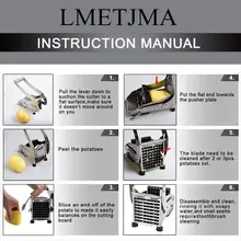 French Fry Cutter with 2 Blades KC0213 #4