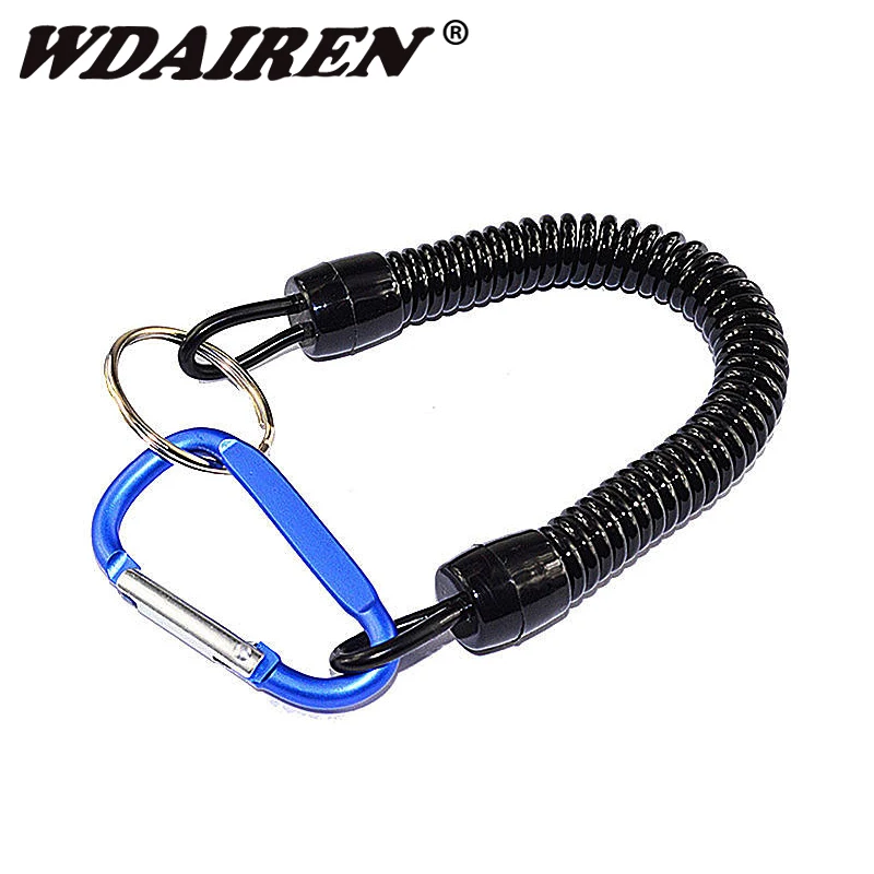 1Pcs Fishing Lanyards Boating Ropes Kayak Camping Secure Lip Grips Tackle Fish Tools Fishing Accessory Carabiner PJ-222