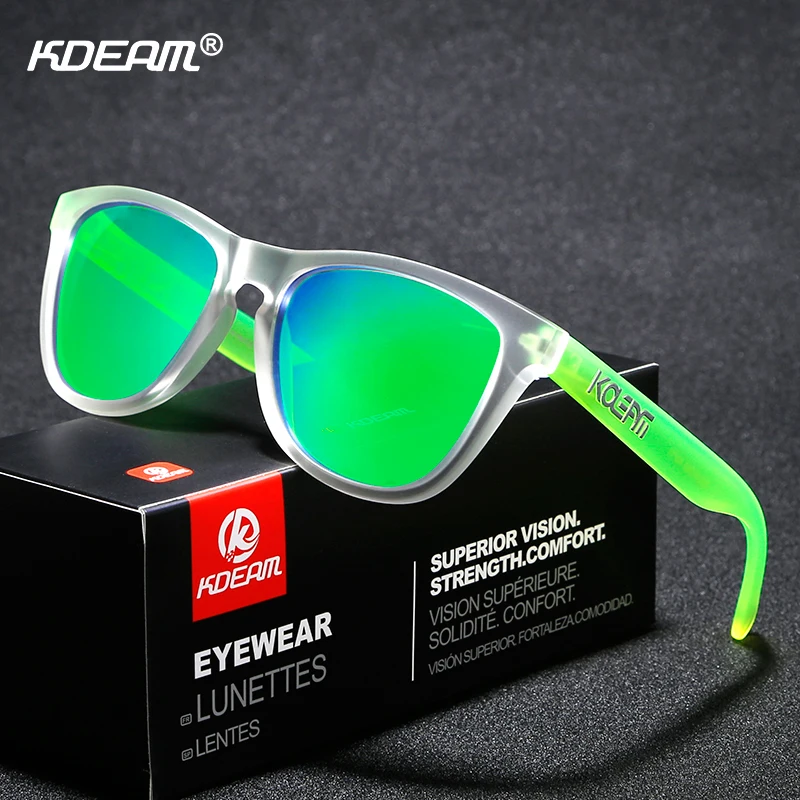 

KDEAM Timeless Designer Sunglasses Polarized High-end TR90 Frame For Sport Sun Glasses Men Polaroid Shades With Box