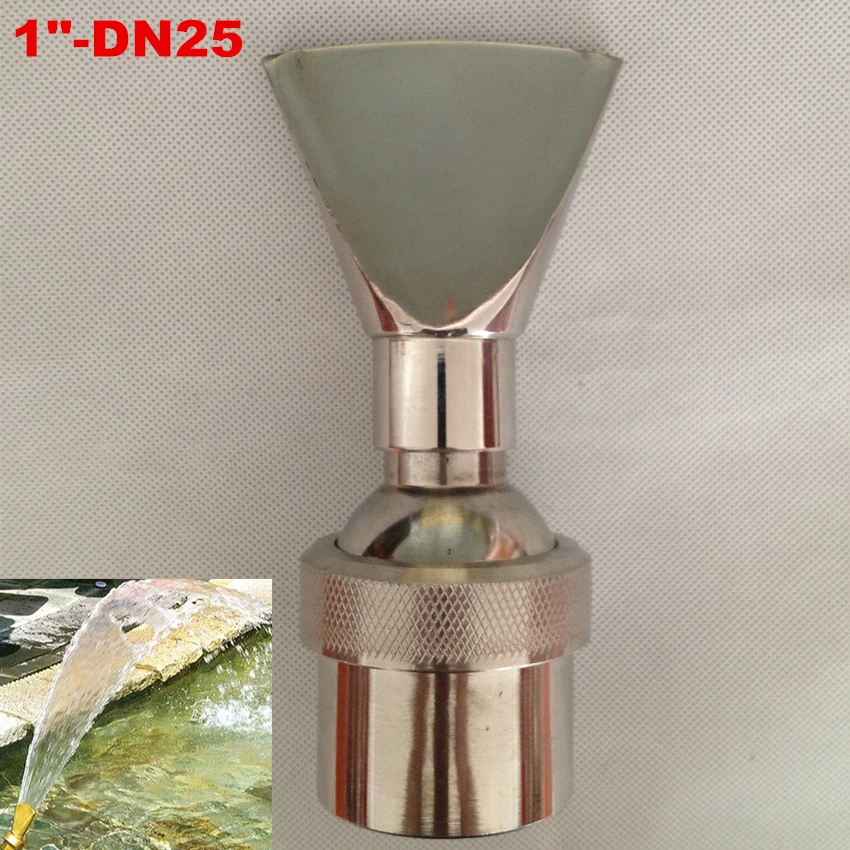 

1" DN25 SS Fan Shape Fountain Nozzle Sprinkler Head Pond