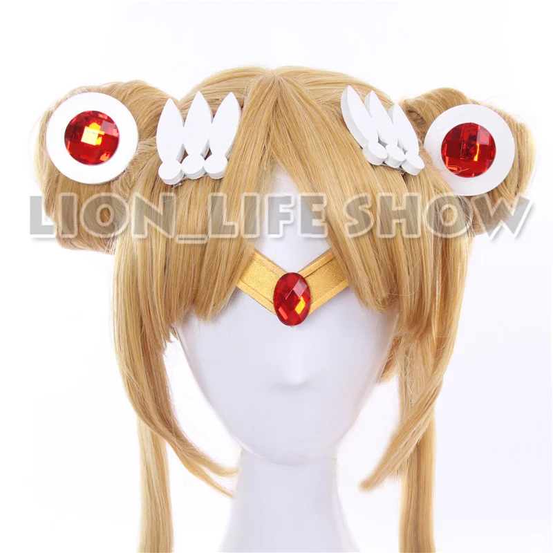 Moon Tsuking Usagi Mars Chibichibi Moon Jupiter, diadema de oro EVA, accesorios de Cosplay, ropa para el cabello