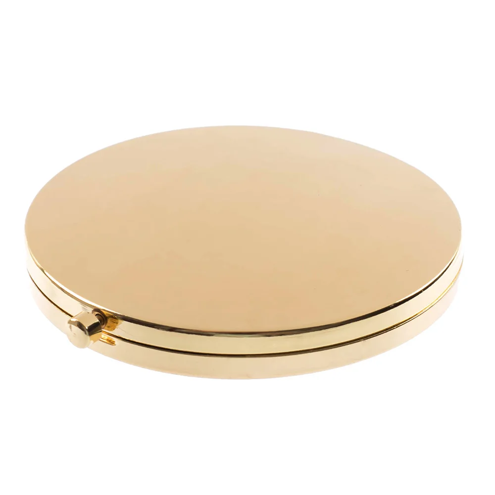 1pcs Blank Compact Mirror DIY Portable Metal cosmetic mirror Make up Tools Pocket Mirror Silver golden bronze