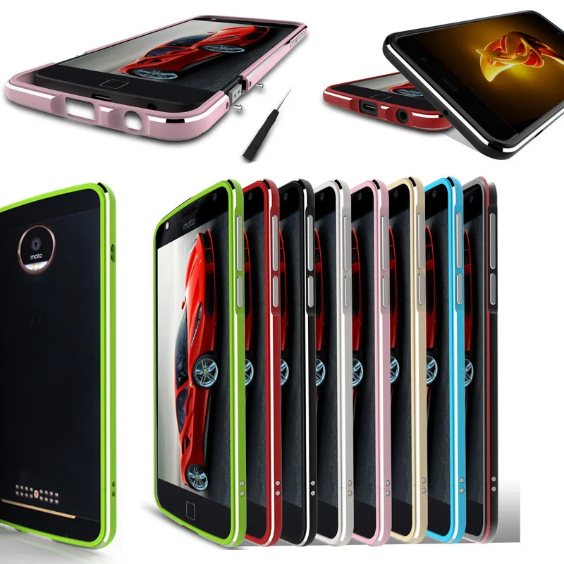 For Moto Z2 Play Z2Play XT1710 Bumper Luxury High Light Metal Bumper Frame Case Cover for Motorola Moto Z2 Play Z2Play XT1710