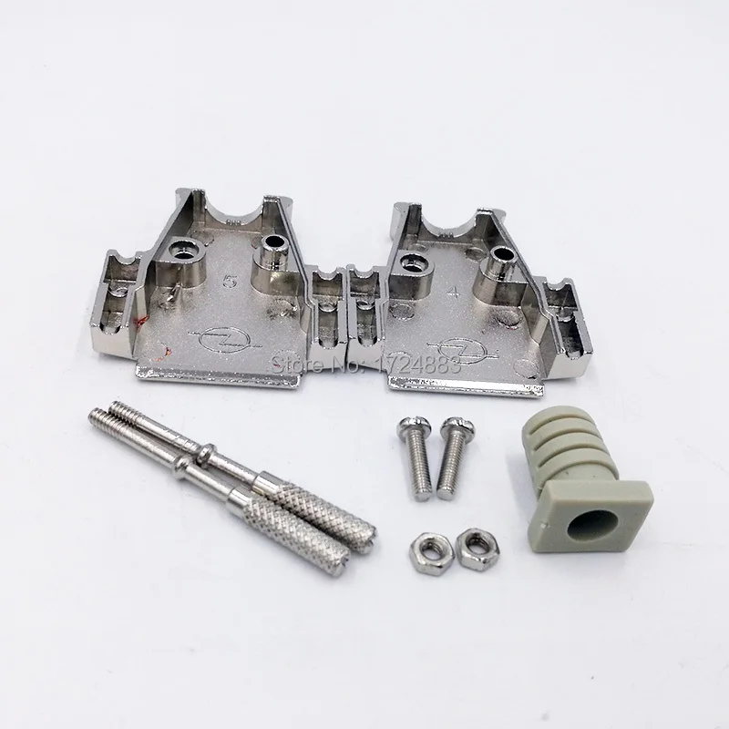 DB15 2 row Metal connector D Sub plug gold plated brass contactor 15 pin hole port socket female Male adapter