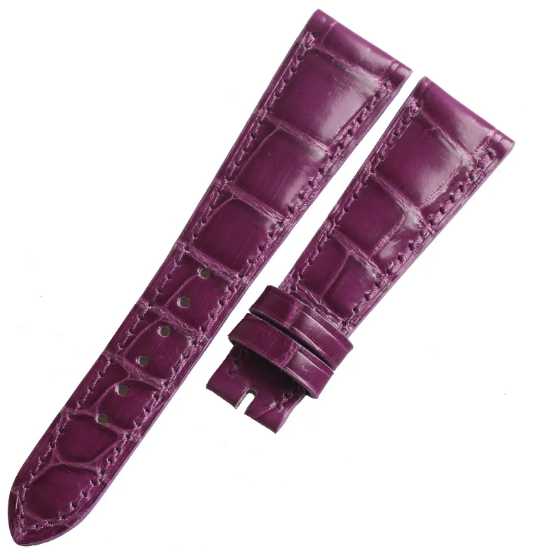 WENTULA  watchbands for Patek Philippe 4936R alligator skin /crocodile grain woman  19MM