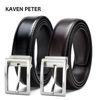 Men Belts Gold Metal Genuine Leather Mens Luxury Strap Male Belt Formal Men's Trousers Belt Cintos Masculinos Ceinture Homme