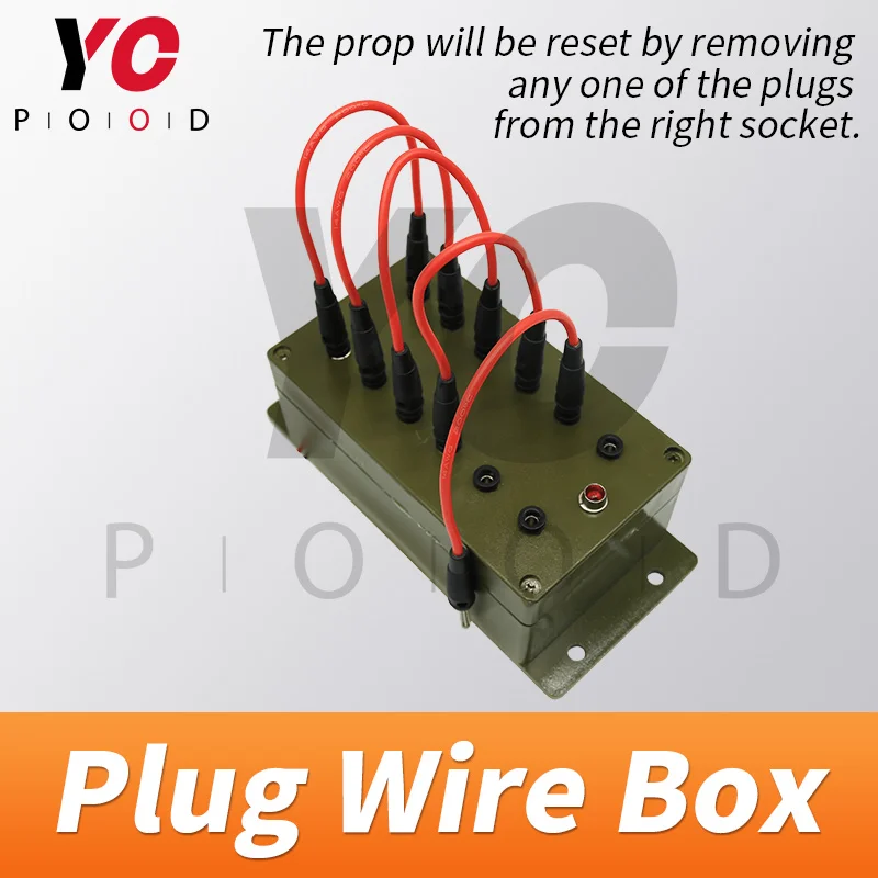 Plug Wire Box Escape Room collegare i cavi Prop Room Escape meccanismo di gioco Escape Room system
