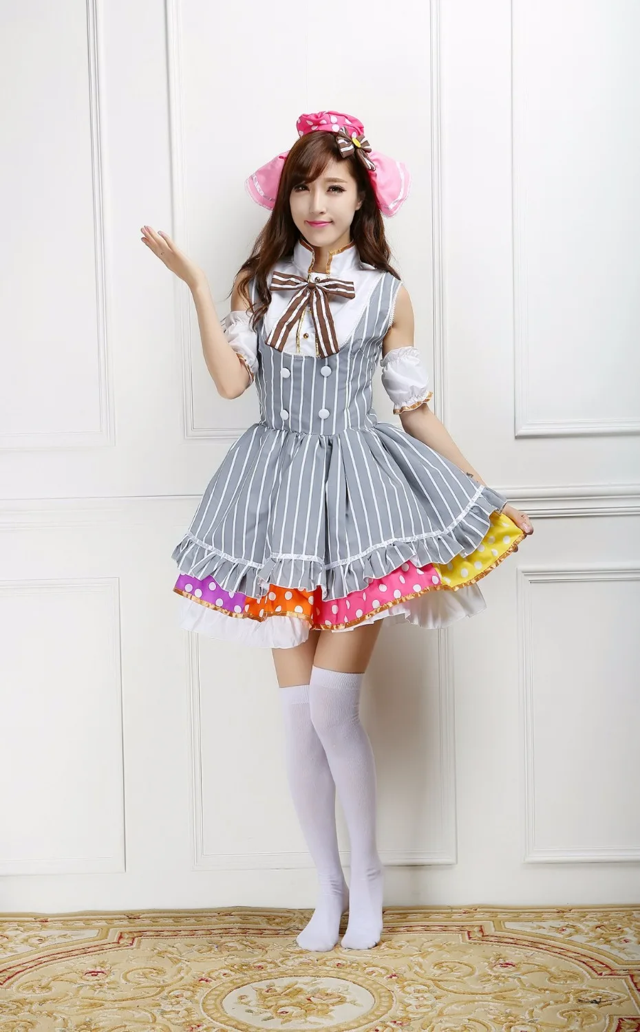 New Arrival Japan Anime Women Love live Kousaka Honoka cosplay Costume Maid dress Girls lolita candy Cos Dress