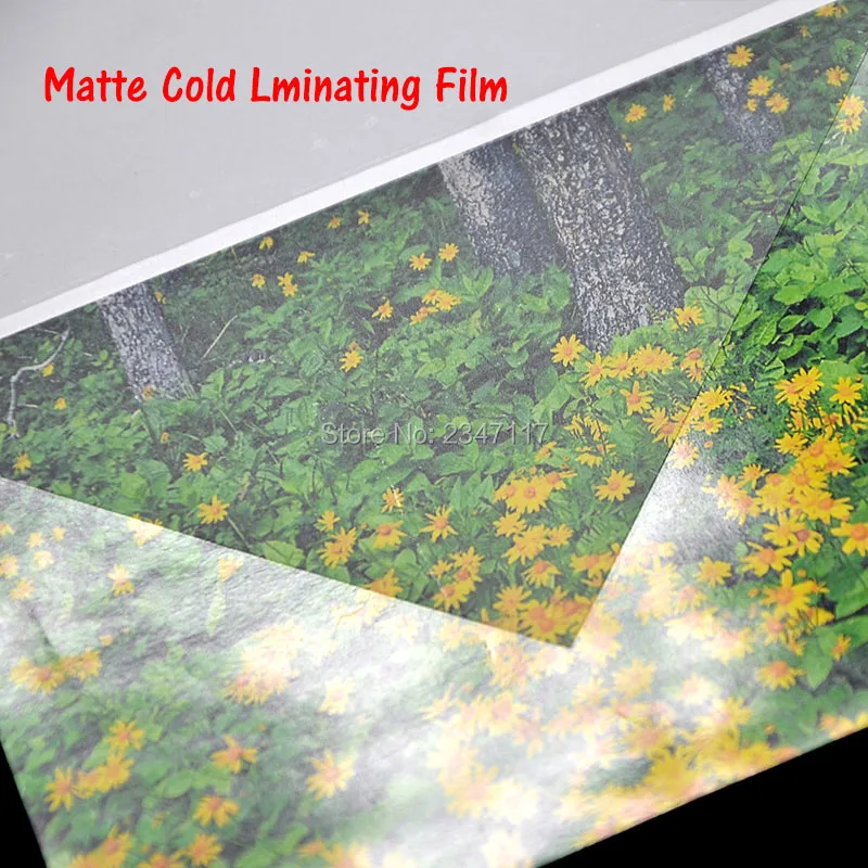 Kualitas tinggi Matte Cold Laminating Film 80 A6 Mic X 100 Lembar, 110mm x 150mm Khusus untuk Foto Canggih Poster