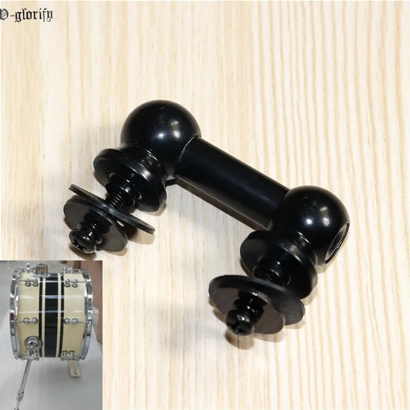 1 Side Adjusted Black Drum Lug Single Side Drum Lugs 38mm Hole To Hole Distance with Screws & Washers