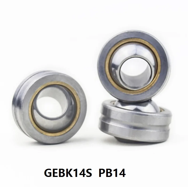

10pcs/lot GEBK14S PB14 Radial Spherical Plain Bearing With Self-lubrication for 14mm shaft
