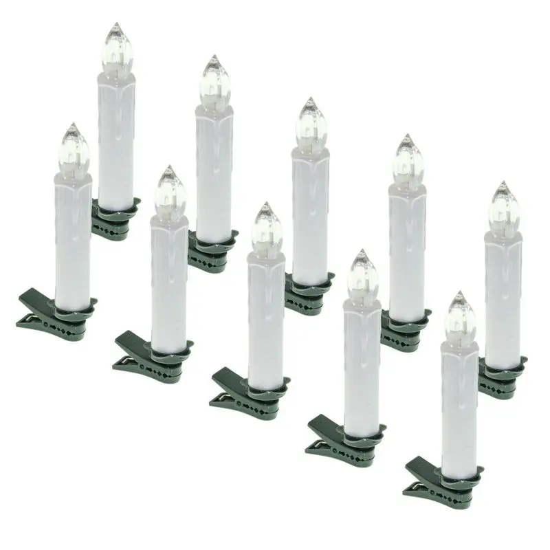 Imagem -02 - Controle Remoto Simulação Led Atarraxamento Candlestick Chá Luz Cera Mergulhada Alimentado por Bateria com 12 Teclas Controlador & Clipe Rgb Multicolorido