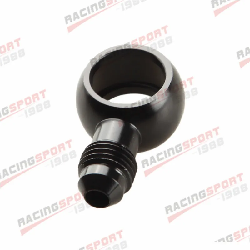 Aluminum Banjo Adaptor Bolt AN4 AN-4 4AN To 12.5mm Brake Fitting BLACK