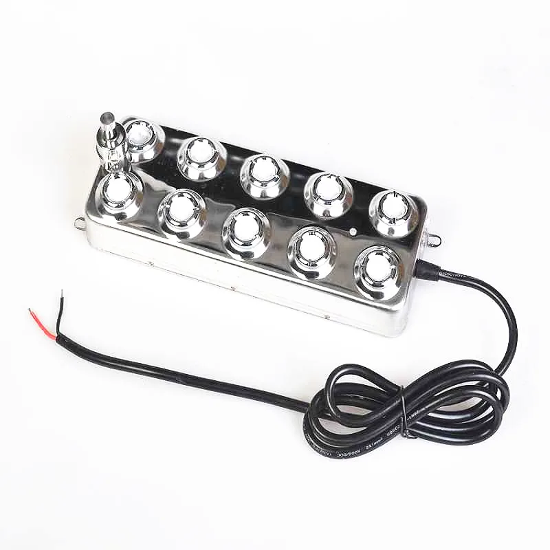 الصناعية DC48V 10 رئيس جهاز تكوين ضباب بالموجات فوق الصوتية مبيد الهواء المرطب لنافورة بركة البخاخة الدفيئة الزراعة المائية