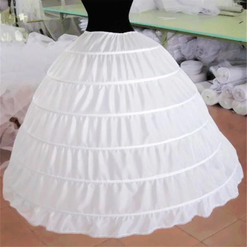 Váy Cưới Cô Dâu Tây Nam Không Bầu 6-Hoop Full Crinoline Petticoat-Hoa Kỳ