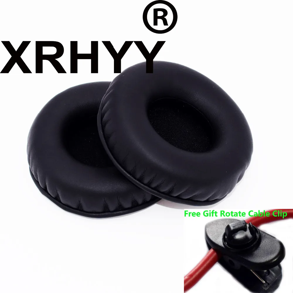 XRHYY Black Replacement Earpad Ear Pads Cushion For Sennheiser PC151 PC166 PC330 PC333d Sony-V150 ES7 Headphone headset