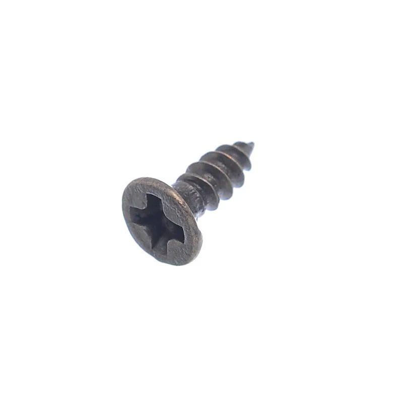 

Bronze Tone Fit Hinges Flat Round Head Phillips Self-Tapping Screws Fasteners M2*7mm,500PCs