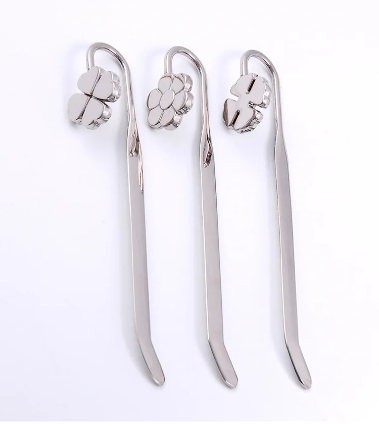 Delicate Clover Metal Bookmark Escolar Paper Book Marks Books Holder School Supplies Free Shipping