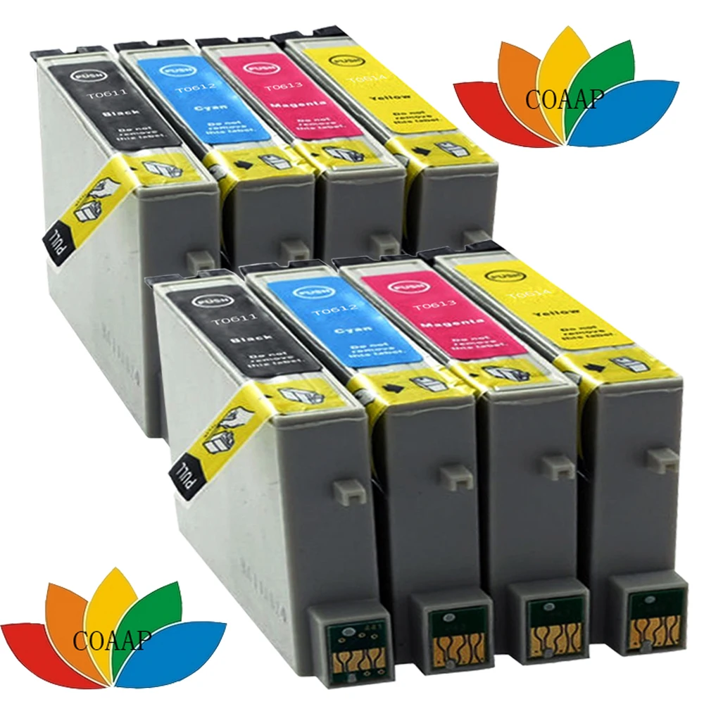 8 COMPATIBLE INK CARTRIDGES FOR EPSON STYLUS D4200 DX4200 D3850 DX3850 DX4250 DX4800 DX4850 D68 D88 DX3800 DX3850 PRINTER