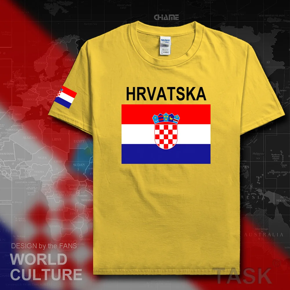 Croatia Hrvatska Croatian men t shirts 2017 jerseys nation team tshirt 100% cotton t-shirt clothing tees country tops HRV Croats