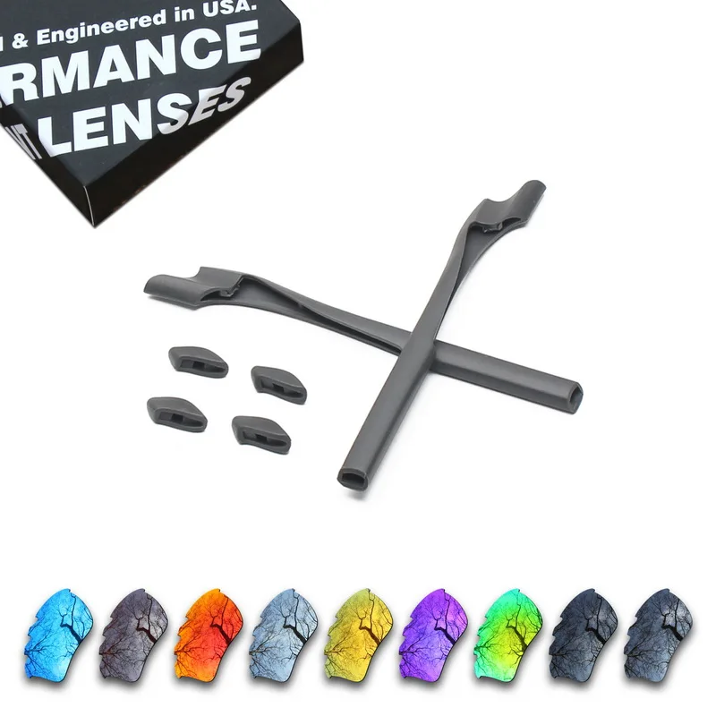 Millerswap Polarized Replacement Lenses & Gray Rubber Kit for Oakley Half Jacket 2.0 XL Vented Sunglasses