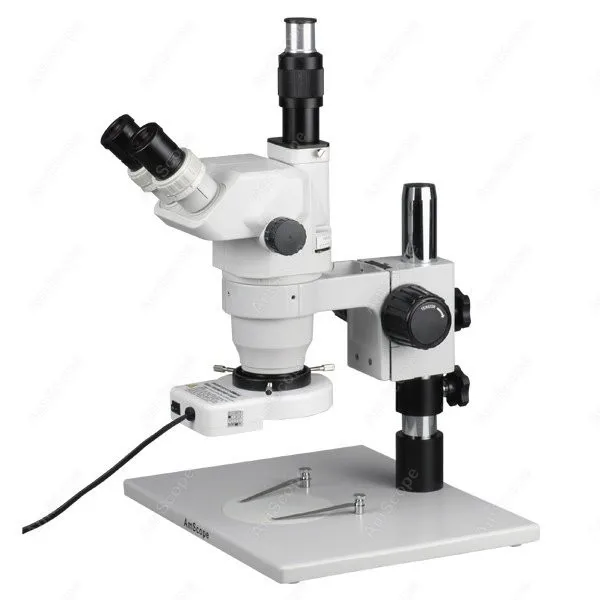 Zoom Microscope--AmScope Supplies 6.7X-45X Zoom Microscope with 80-LED Ring Light