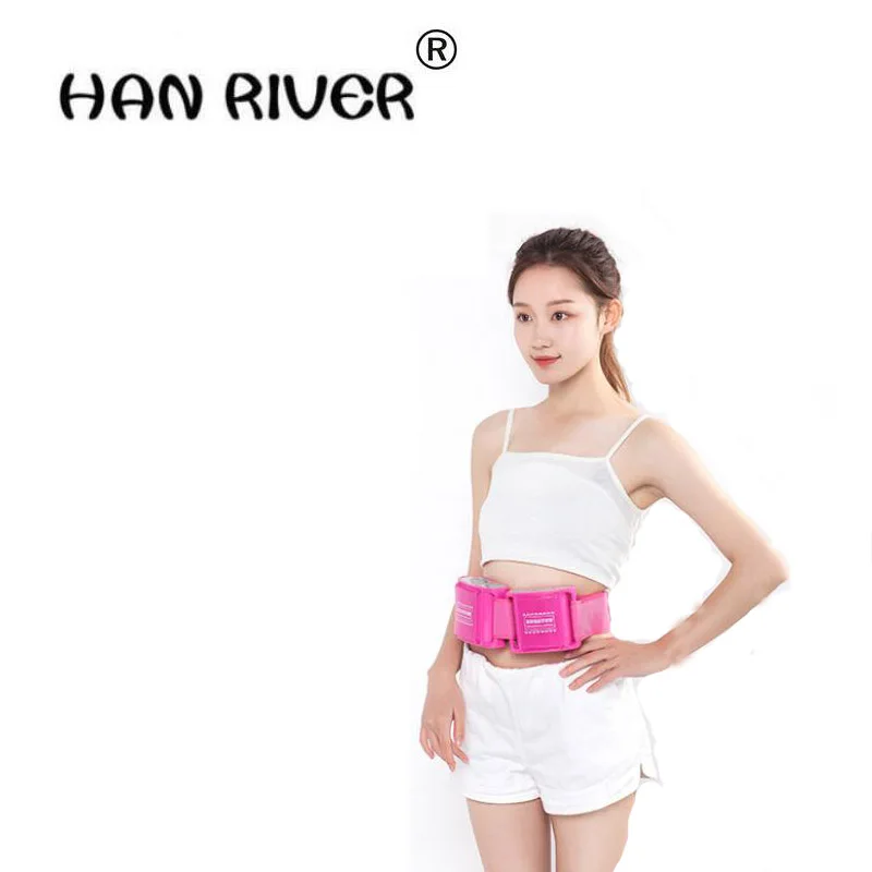 HANRIVER 110 v to 220 v power plate household mini massager lazy slimming massage belt thin belly fat