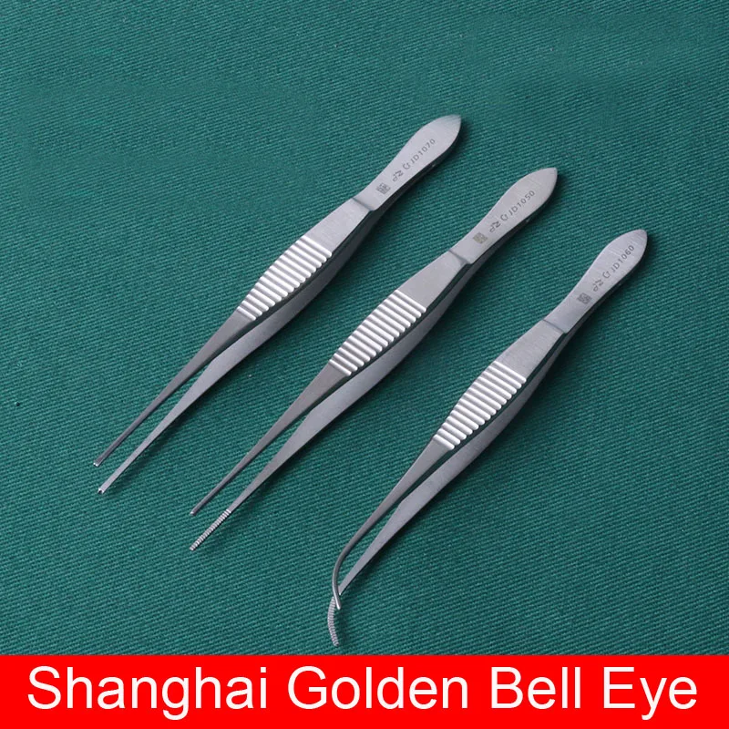 Stainless Steel Eye Crotch Dental Tweezers Double Eyelid Fine Tweezers 10cm Beauty Shaping Equipment Health & Beauty Makeup Tool