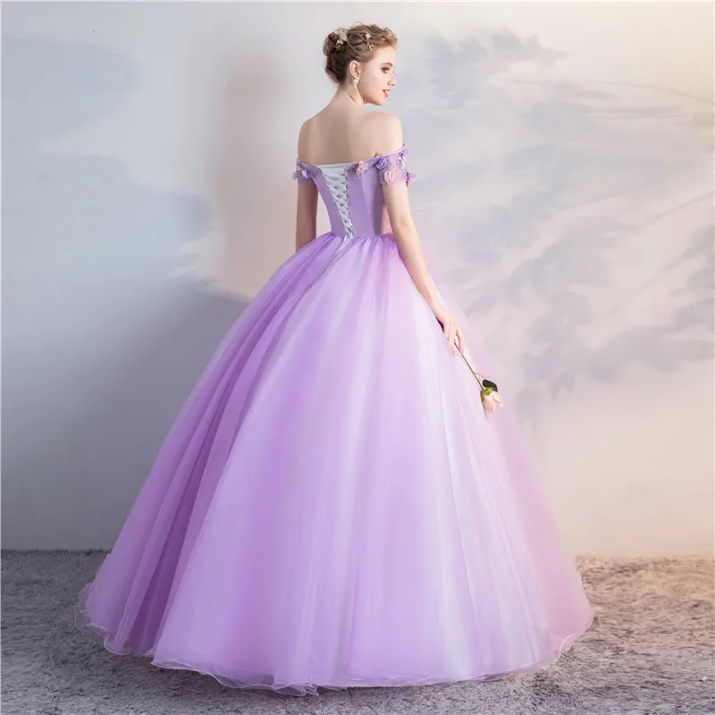 Quinceanera Dresses 2024 New The Party Prom Short Sleeve Shoulder Ball Gown Sweet Floral Print Vestidos Debutantes Customized