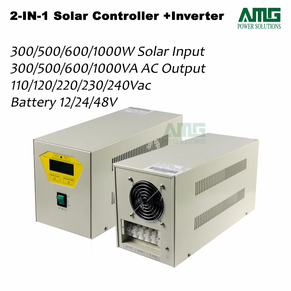 

Система солнечных зарядных устройств, 1 кВт/1000 Вт, 24 Вт, 48 В постоянного тока, 110/120/220/230 В переменного тока, контроллер солнечных зарядных устройств для домашнего использования + инверторный шкаф + сетевая зарядка