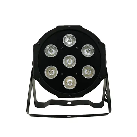 SHEHDS Lyre 7x12W RGBW LED Par Light With DMX512 4in1 Stage Wash Light 효과 For DJ 디스코 파티 무대 장비 Luces Discoteca