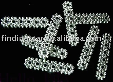 

FREE SHIPPING 180Pcs Tibetan silver 6 holes spacer bar A1122