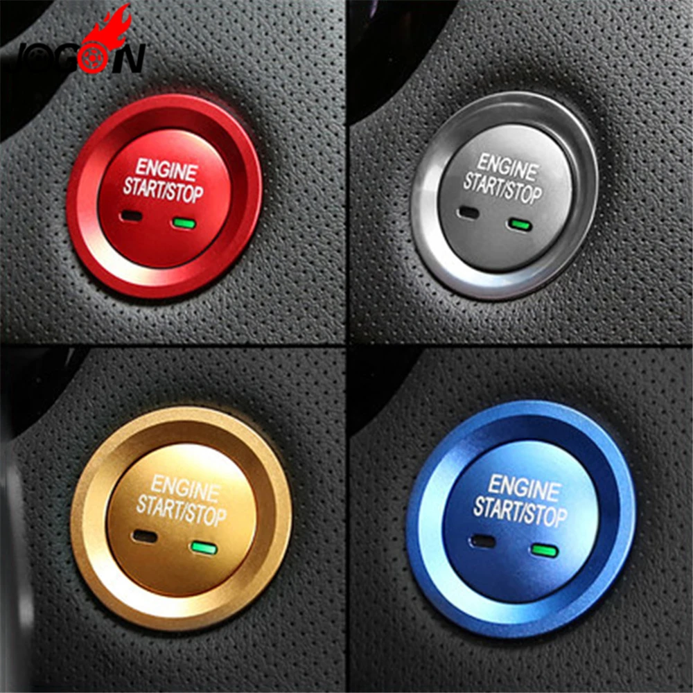 For Chevrolet Holden Equinox Cruze Malibu Trax Impala Traverse Tahoe Suburban Car Start Engine Stop Button Ring Cover Trim