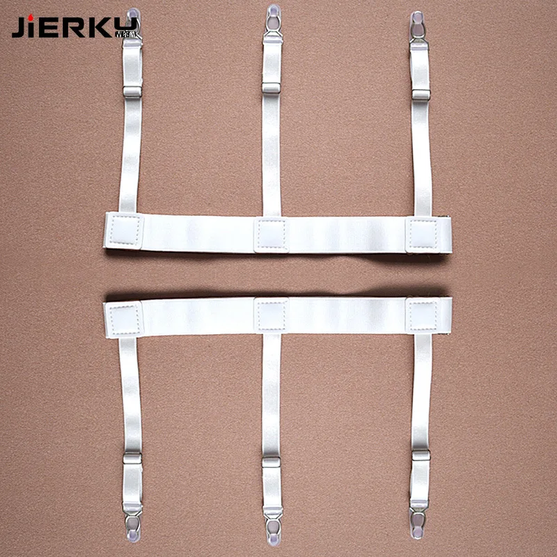 Fashion Shirt Blijft Rok Houder Gentleman's Been Bretels Sok's Braces Elastische Uniform Business Strap Shirt Garters 1 paar