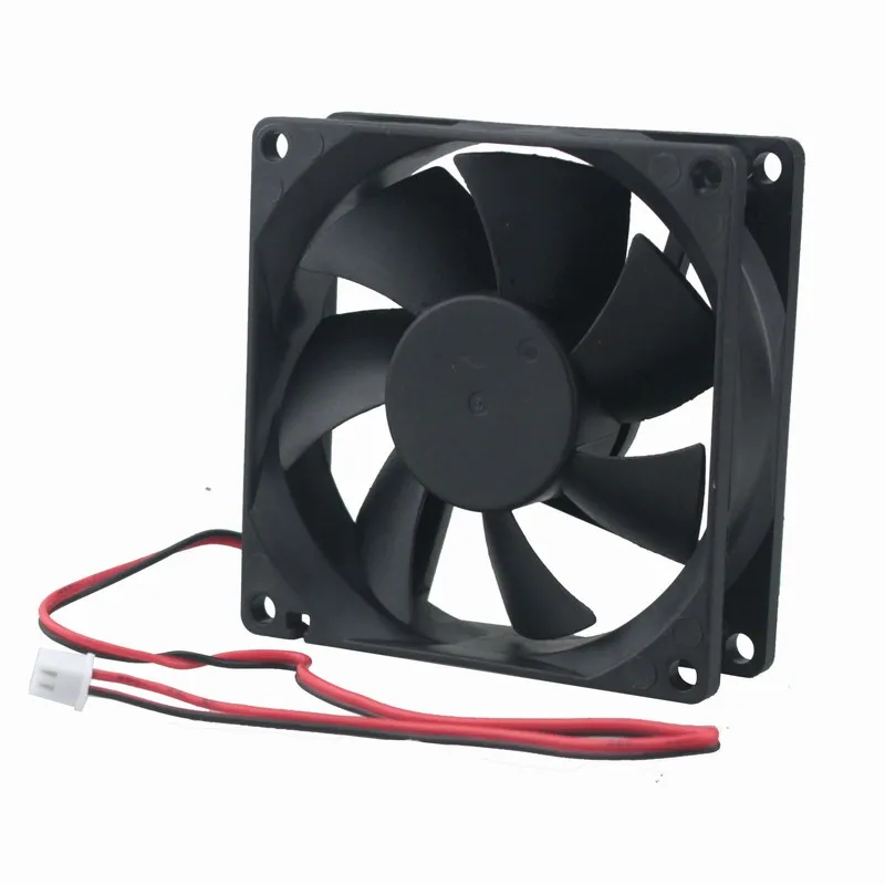 1 Piece Gdstime DC 48 Volts 2Pin CPU Motor Cooler Fan 80mm x 25mm 48V Dual Ball Bearing Cooling Fan 80mm*80mm*25mm 8cm 8025