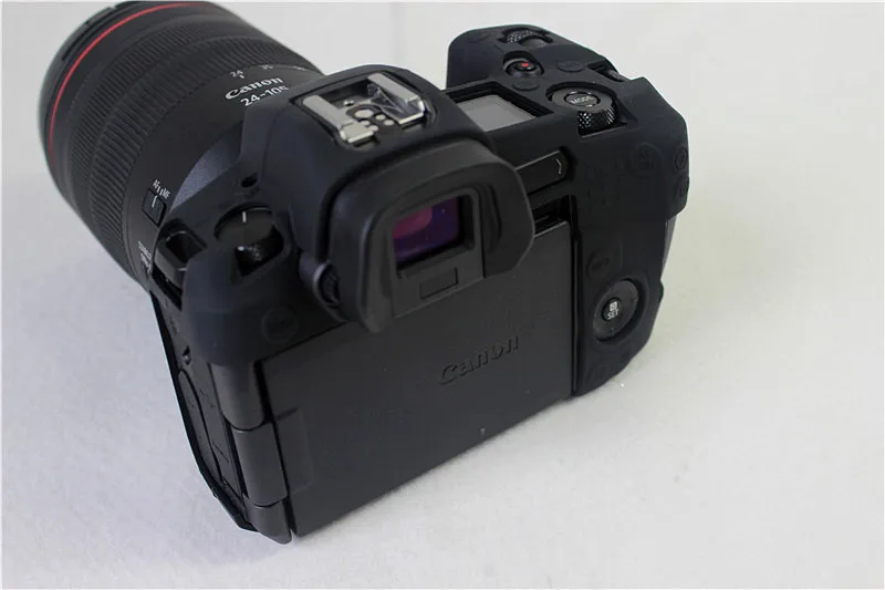 Armadura de silicone caso da pele capa do corpo protetor para canon eosr r ef r e0s r rp eosrp corpo câmera digital