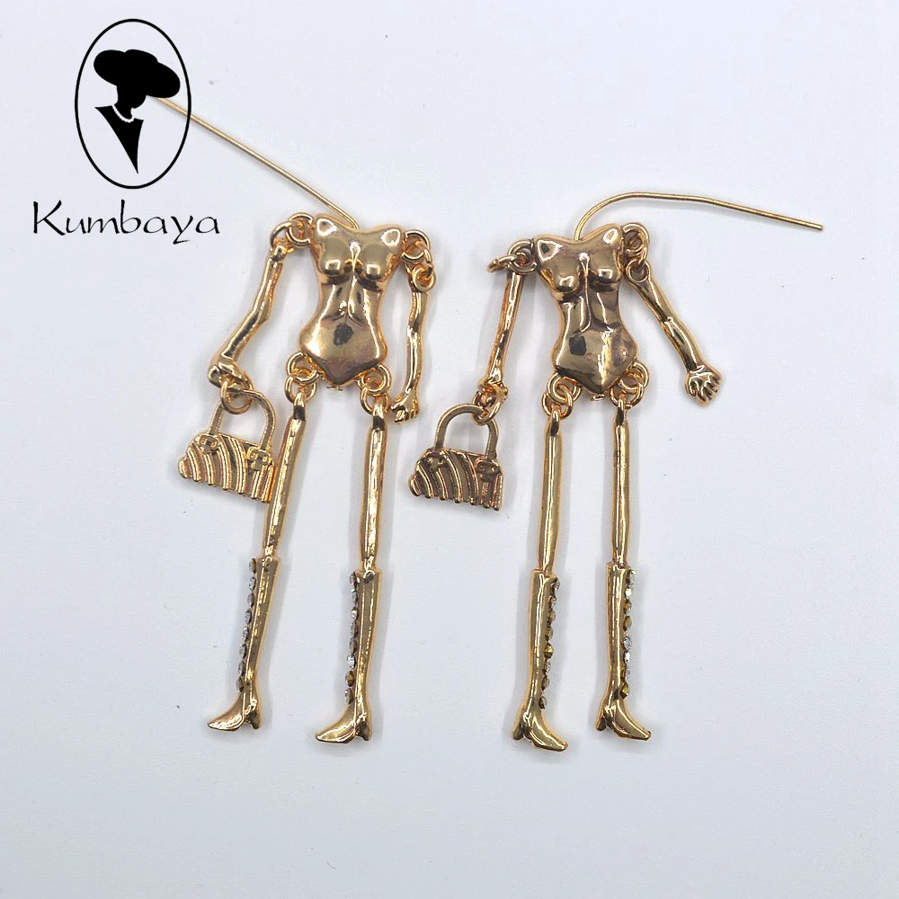 10 pcs/lot New Doll Necklace Alloy Naked Bodies with Crystal Legs White Gold DIY Accessories Handmade Statements NS238-09