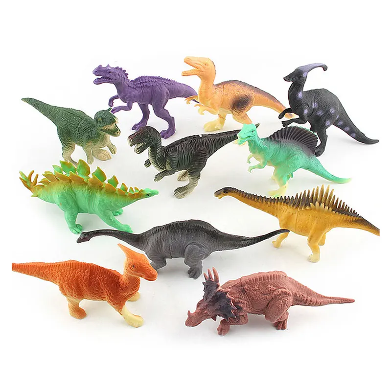 12Pcs/set Dinosaurs Model Toys Plastic Realistic Vivid Action Figures Animal Play Collection Kids Children Educational Gift