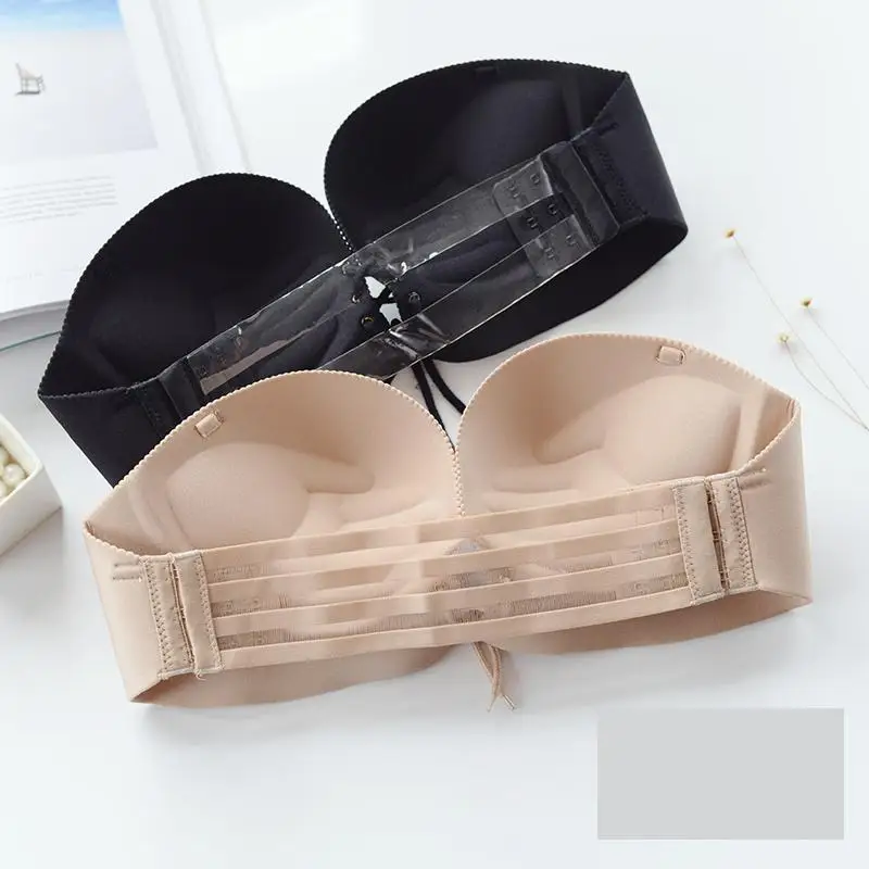 Mozhini Good Sexy Invisible Bra Finger Shape Design super Push Up bra Anti-slip LB Bra For Women Bralette Seamless Elastic bra