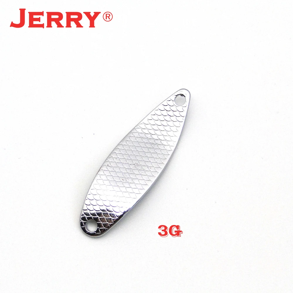 Jerry 50pcs 3g 5.5g Fishing Spoon Blank Unpainted Trout Spoons Blinker Pesca Spinnerbait