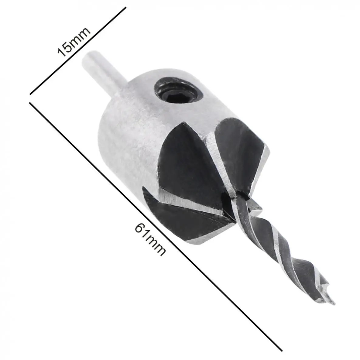 Foret à fraise universel HSS pour menuiserie, foret en acier rapide + clé, outils pour menuiserie, adapté à la foret, 2 pièces/ensemble 3mm