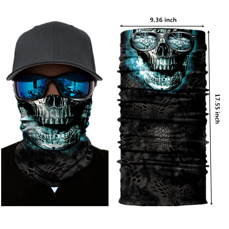 Motorcycle Face Mask Halloween Scarf Mask face shield Head Scarf Neck Warmer Windproof Sun Mask Balaclava motorcycle Biker Masks