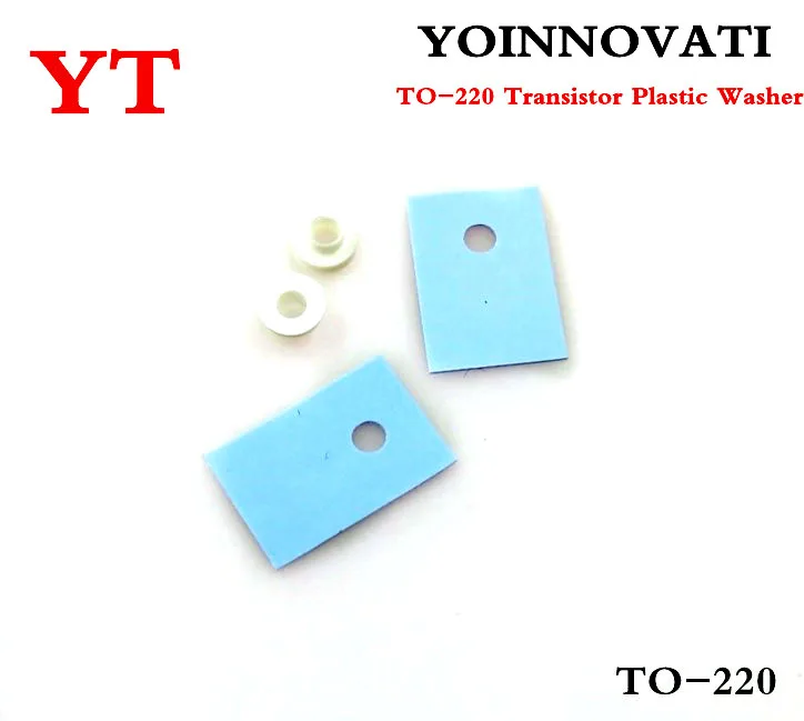  100pcs TO-220 Transistor Plastic Washer Insulation Washer + 100pcs TO-220 Pads Best quality