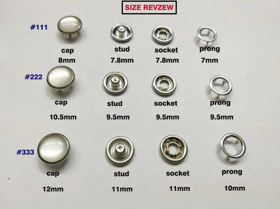 DIY 100sets/lot 8/10.5/12mm 4 part buttons white pearl prong snap button fastener nickle color  2015080404 +tools