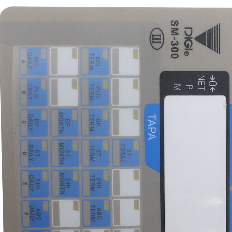 Imagem -03 - Etiqueta Térmica Impressora de Balança Eletrônica Filme Teclado com Janela Compatível com Digi Sm300 Novo 10 Pcs por Lote