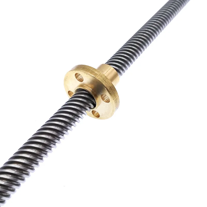 Lead Screw T8 300mm Linear Guide 3D Printers Parts helical pitch 2mm 4mm 8mm 10mm 12mm Trapezoidal Screws with nut image 4