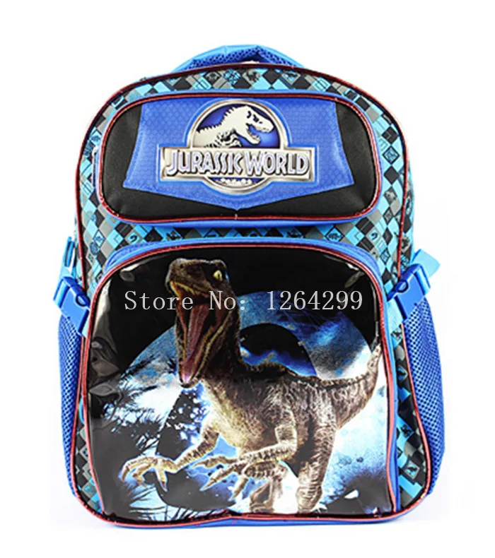 

New Fashion Jurassic World Dinosaur Boys School Bags Kids Cartoon Backpack Bag For Children