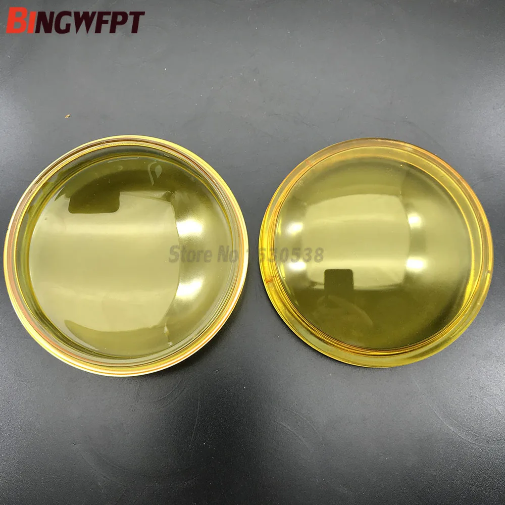 2pcs/set Round Diameter 90mm Fog Lamps yellow Tempered Glass Anti-fog Glass For Suzuki SX4 Grand Vitara Alto Swift Ignis S-Cross