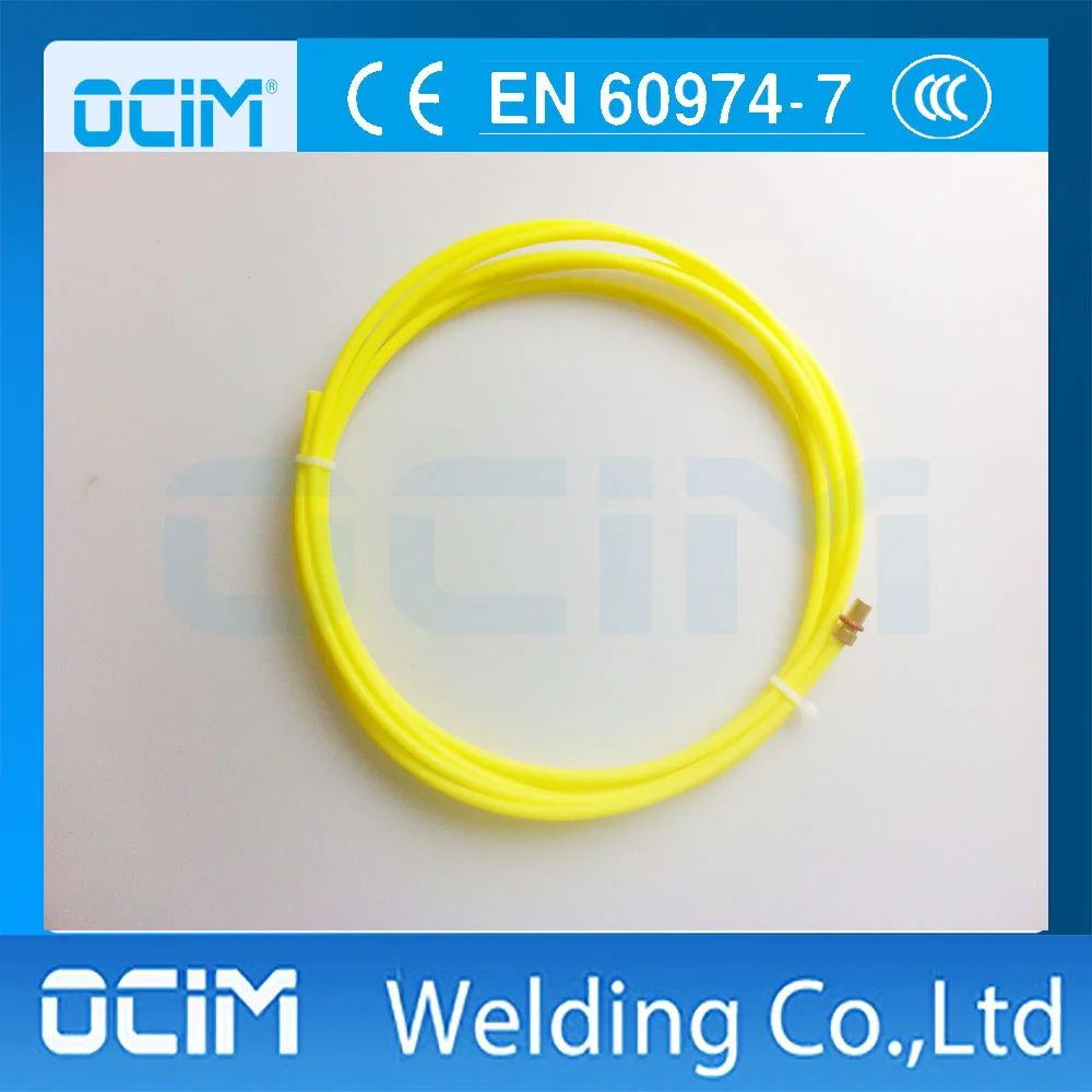 

MIG MAG TFL Liner 1.2-1.6mm Welding Wire Euro Connectors 3m For Yellow Color