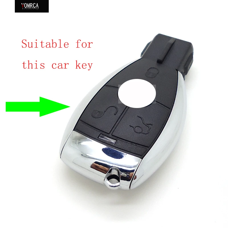 3 Buttons Silicone Bag Cover Shell Fob Key for Mercedes-Benz W203 CLK w211 e200 AMG C180 C E S Class Hot Sale Remote Key Case